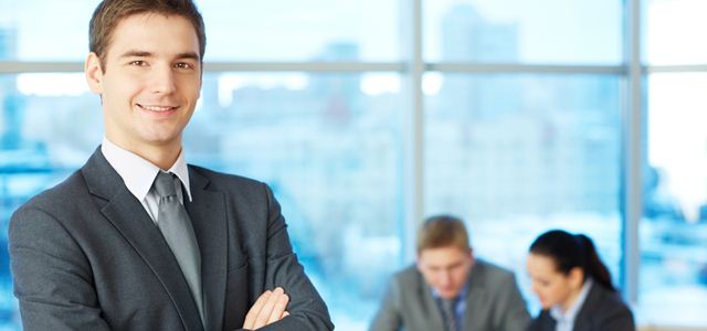 líder confiante