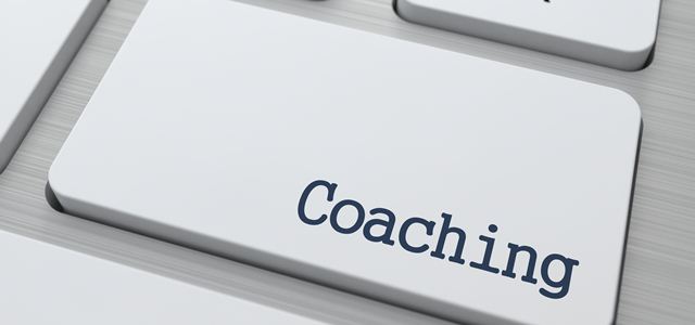 botão com a palavra coaching